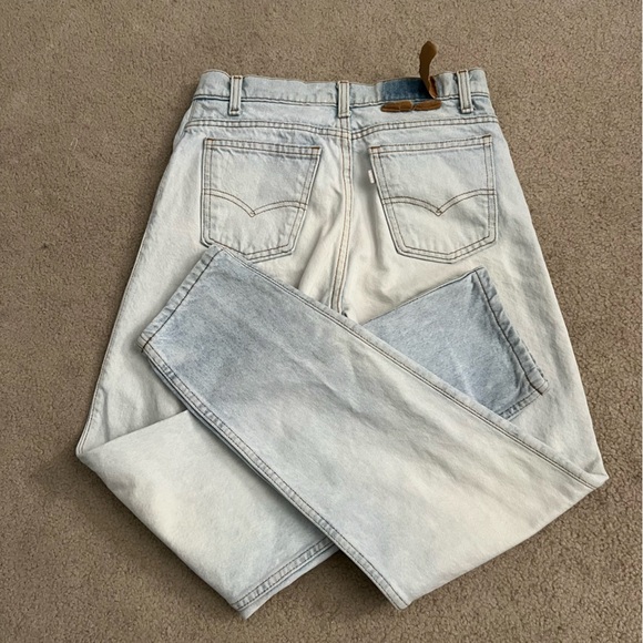 Vintage 1989 Levi’s 550 Silver Tab Relaxed Fit Jeans Light Wash 0708 / USA - Picture 10 of 16